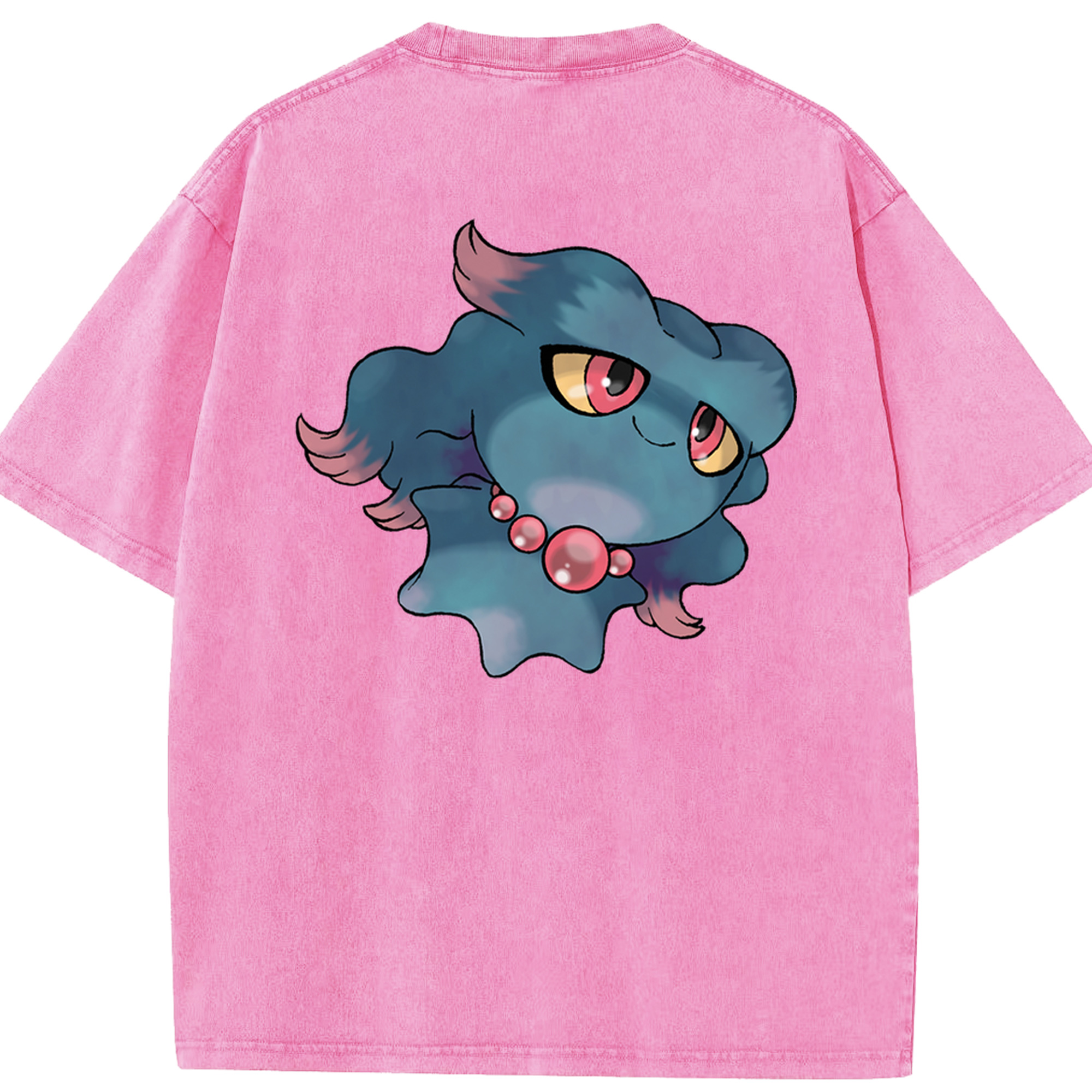 （画像用） ポケットモンスター Pokémon 綿100% ヴィンテージ風 半袖Tシャツ（背面プリント）